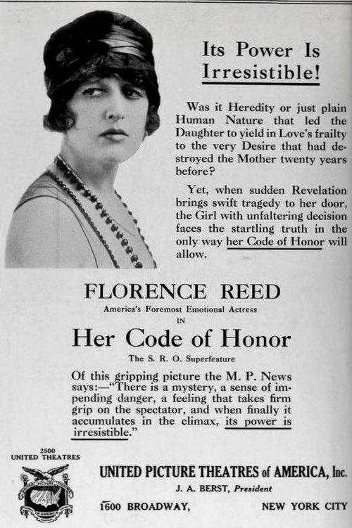 Her Code of Honor (1919) poster