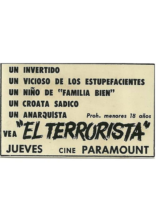 El terrorista (1962) poster