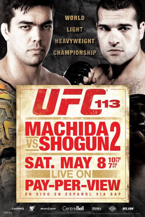 UFC 113: Machida vs. Shogun 2 (2010) poster