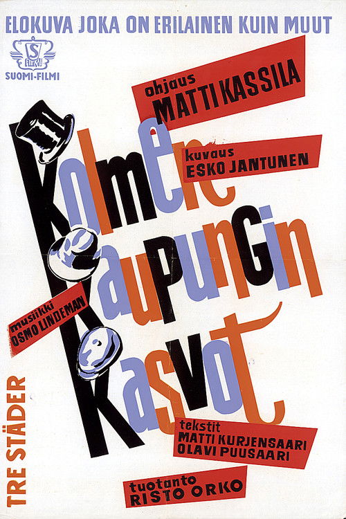 Kolmen kaupungin kasvot (1962) poster