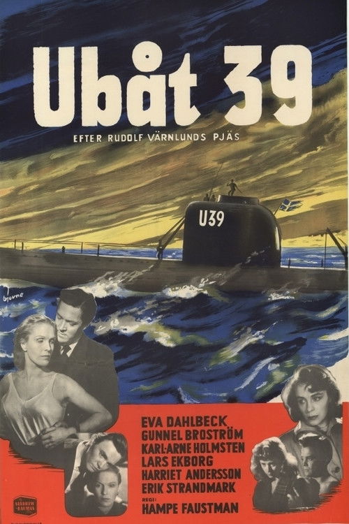 Ubåt 39 (1952) poster