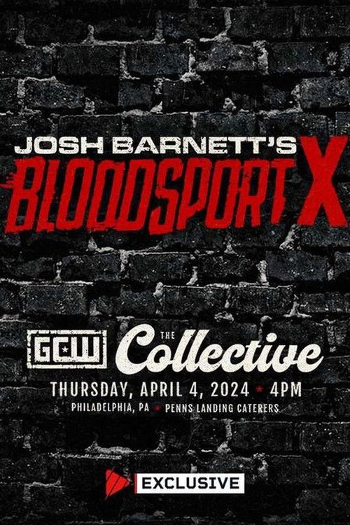 GCW Josh Barnett's Bloodsport X (2024) poster