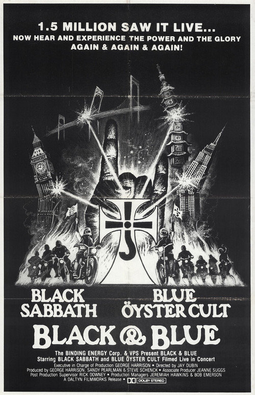 Black Sabbath & Blue Öyster Cult: Black and Blue (1981) poster