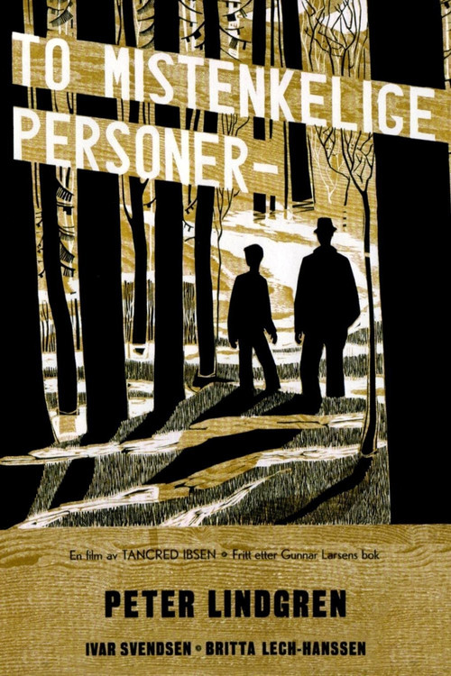 To mistenkelige personer (1950) poster