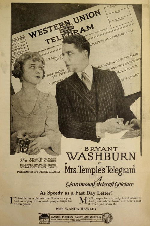 Mrs. Temple's Telegram (1920) poster