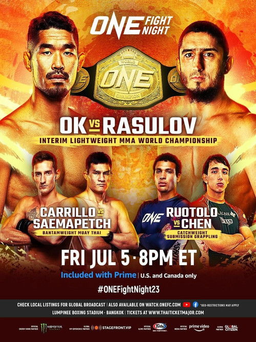 ONE Fight Night 23: Ok vs. Rasulov (2024) poster