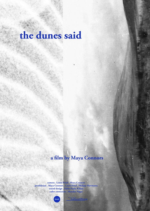 The Dunes Said (2021) poster