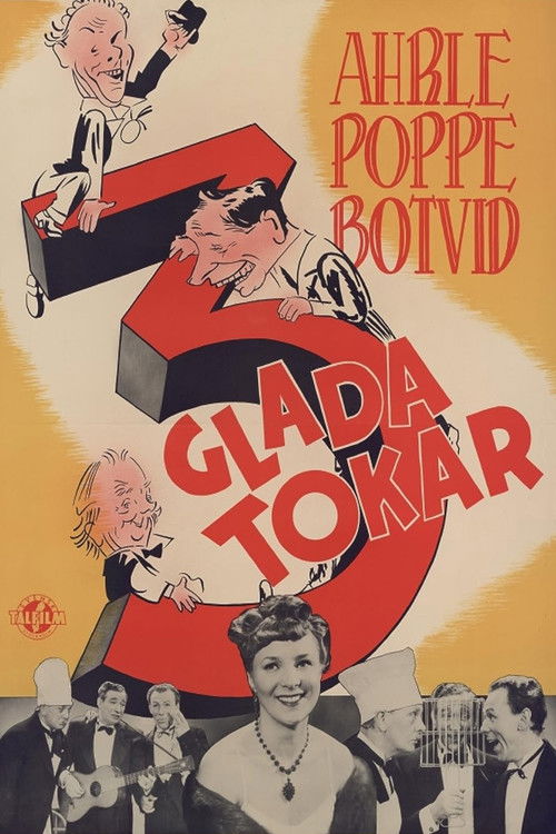 Tre glada tokar (1942) poster
