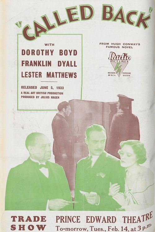 Called Back (1933) poster