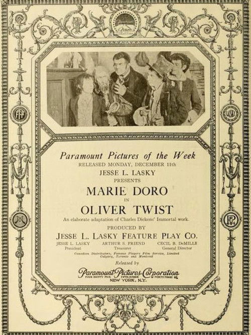 Oliver Twist (1916) poster