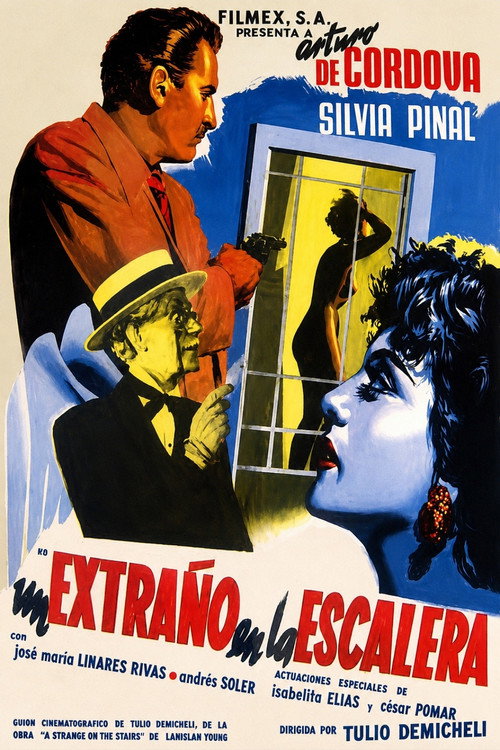 Un extraño en la escalera (1955) poster