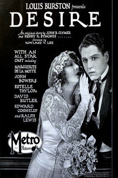 Desire (1923) poster