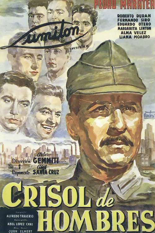 Crisol de hombres (1954) poster