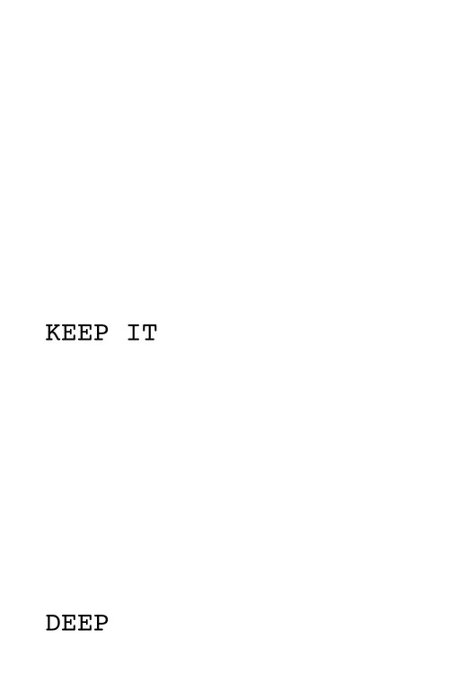 Keep It Deep (2024) poster