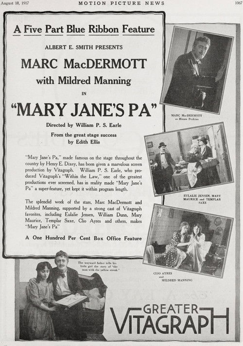 Mary Jane's Pa (1917) poster