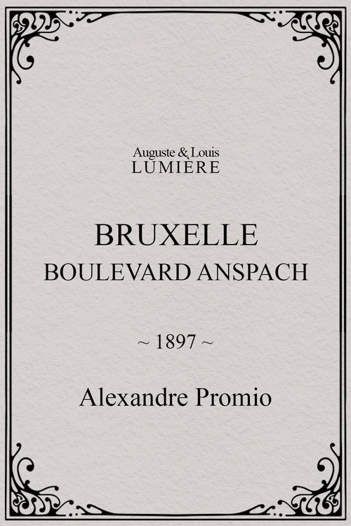 Bruxelles, Boulevard Anspach (1897) poster