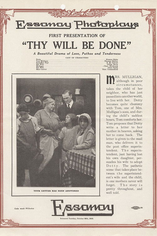 Thy Will Be Done (1913) poster