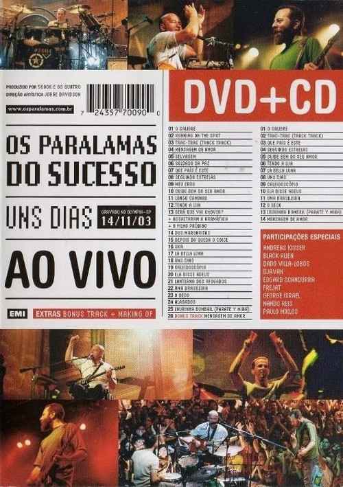 Os Paralamas do Sucesso - Uns Dias Ao Vivo (2003) poster