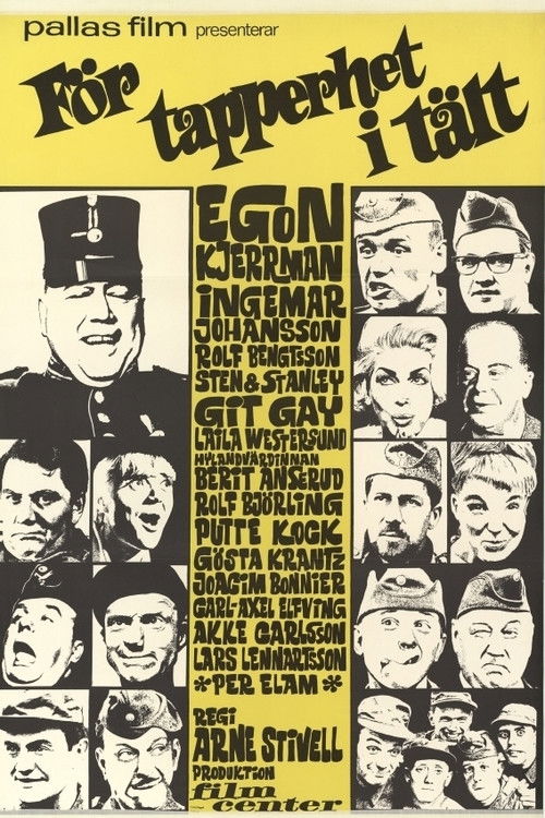 För tapperhet i tält (1965) poster