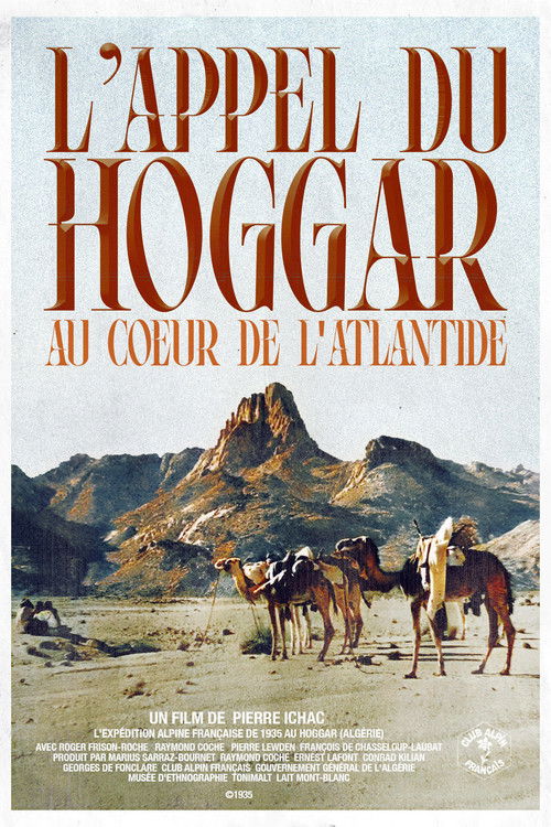 L'Appel Du Hoggar, Au Cœur De L'Atlantide (1935) poster
