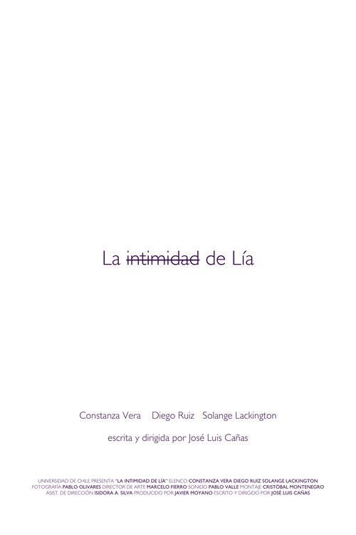 La intimidad de Lía (2020) poster