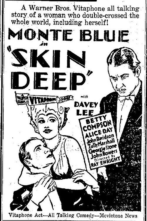 Skin Deep (1929) poster