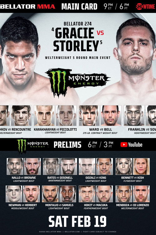 Bellator 274: Gracie vs. Storley (2022) poster