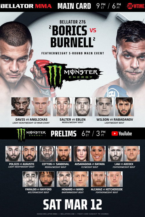 Bellator 276: Borics vs. Burnell (2022) poster