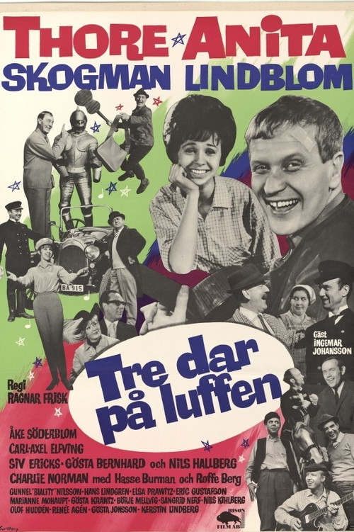 Tre dar på luffen (1964) poster