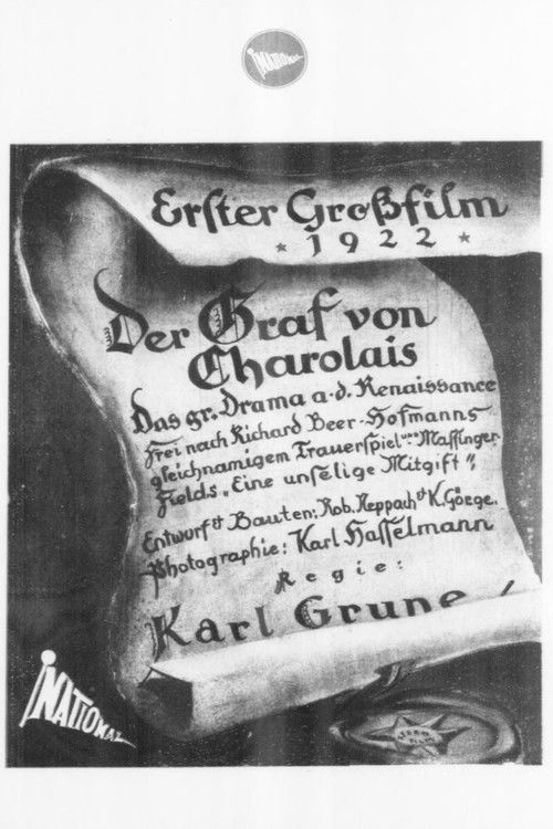 Der Graf von Charolais (1922) poster