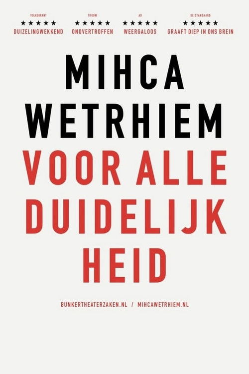 Micha Wertheim: Voor Alle Duidelijkheid (2020) poster