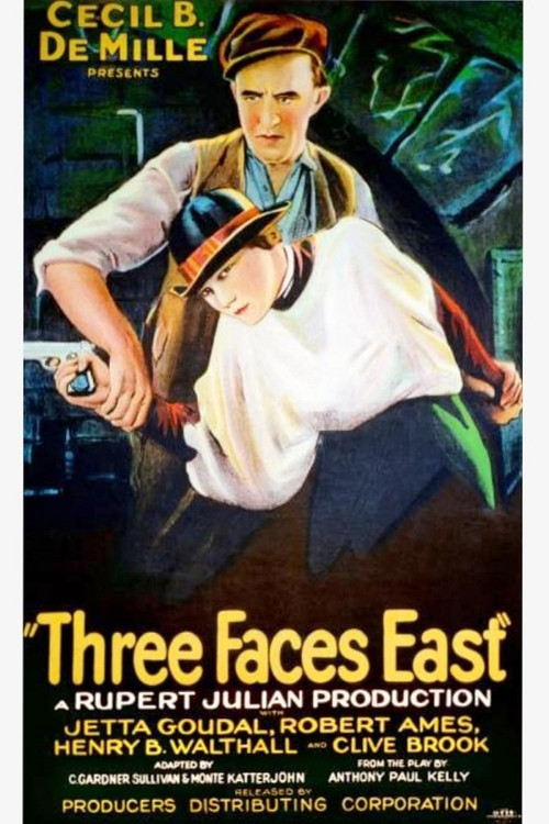 Three Faces East (1926) poster