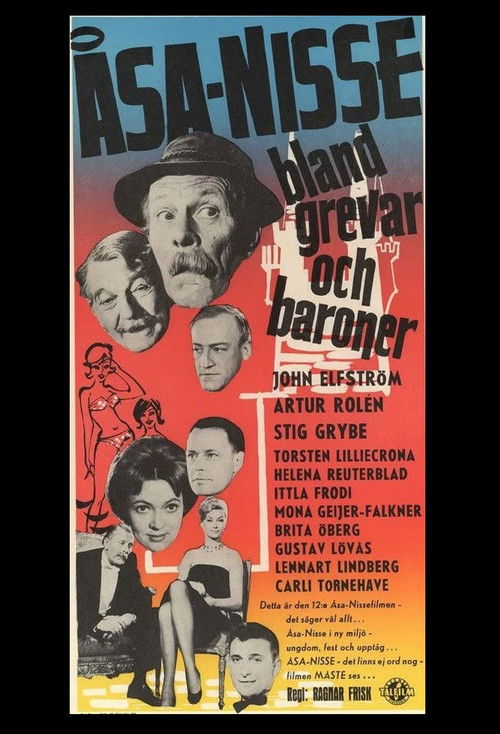 Åsa-Nisse bland grevar och baroner (1961) poster