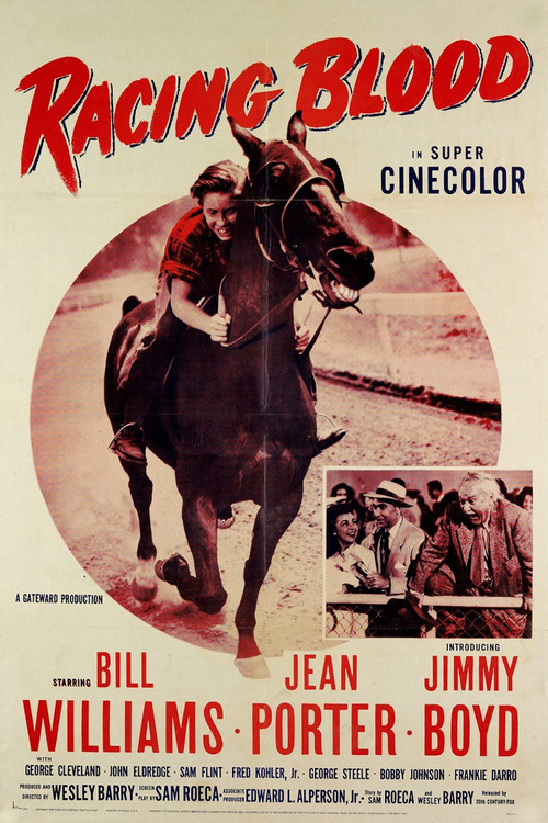 Racing Blood (1954) poster