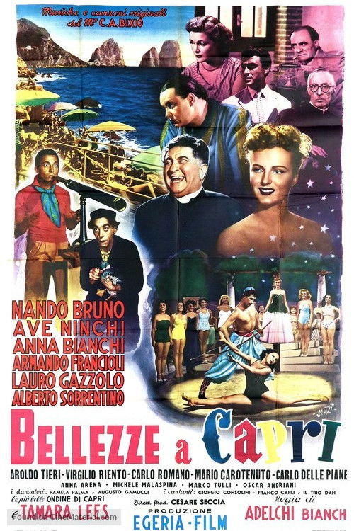 Beauties in Capri (1951) poster