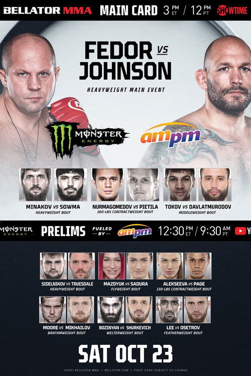 Bellator 269: Fedor vs. Johnson (2021) poster