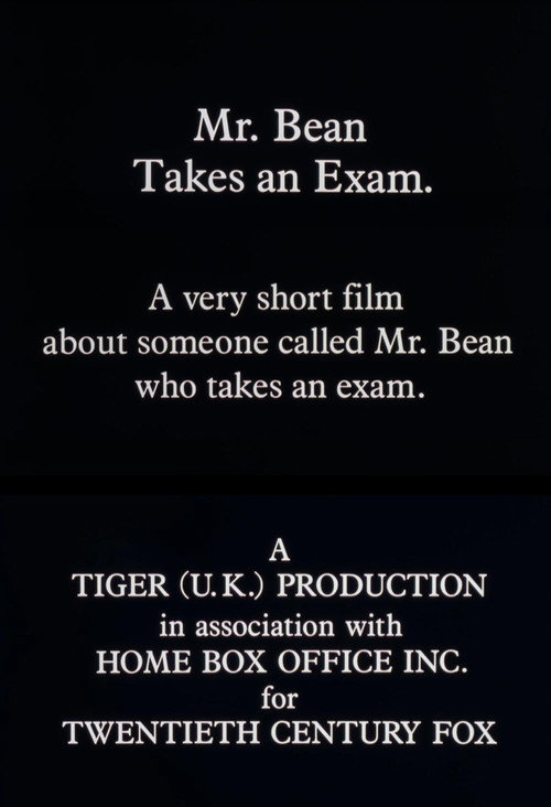 Mr. Bean Takes an Exam (1991) poster