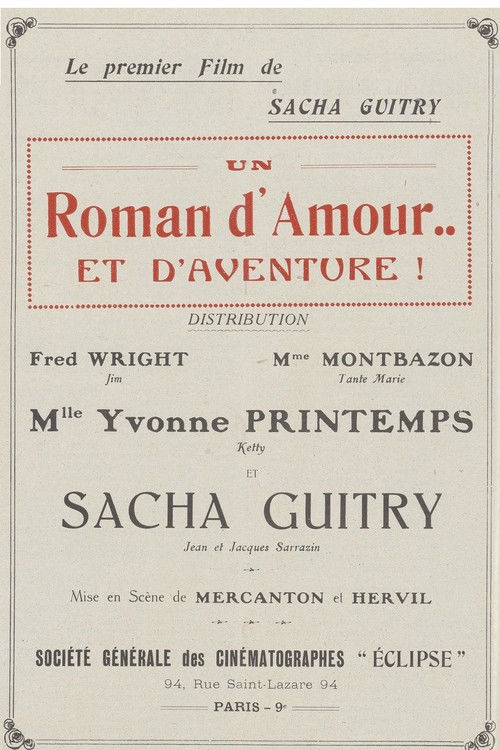 Un roman d’amour et d’aventures (1918) poster