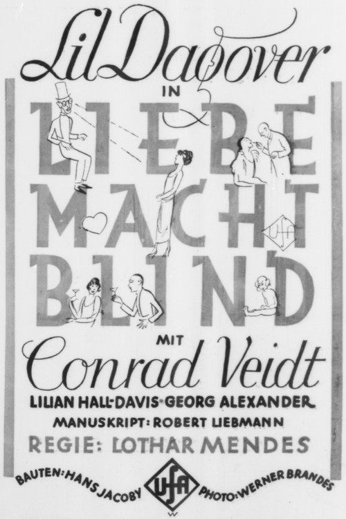 Liebe macht blind (1926) poster