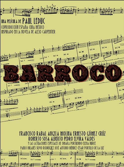 Barroco (1989) poster