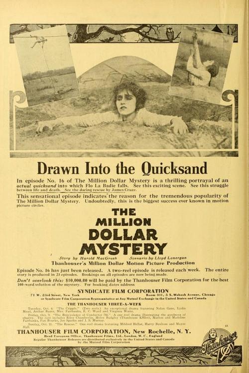 The Million Dollar Mystery (1914) poster