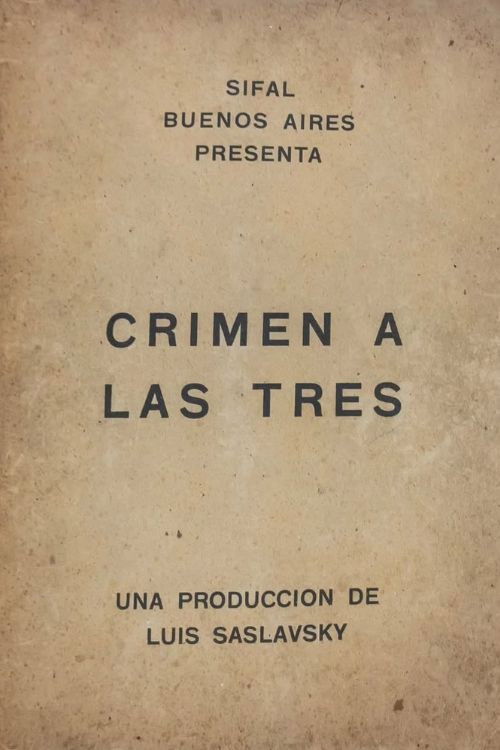 Crimen a las tres (1935) poster