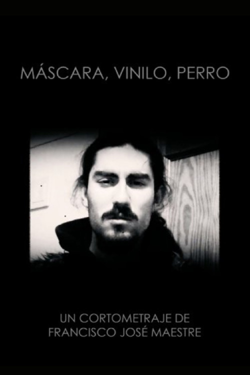 Másara, vinilo, perro poster