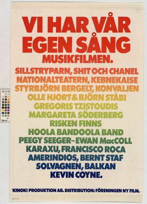 We Have Our Own Song - The Music Movie (1976) poster