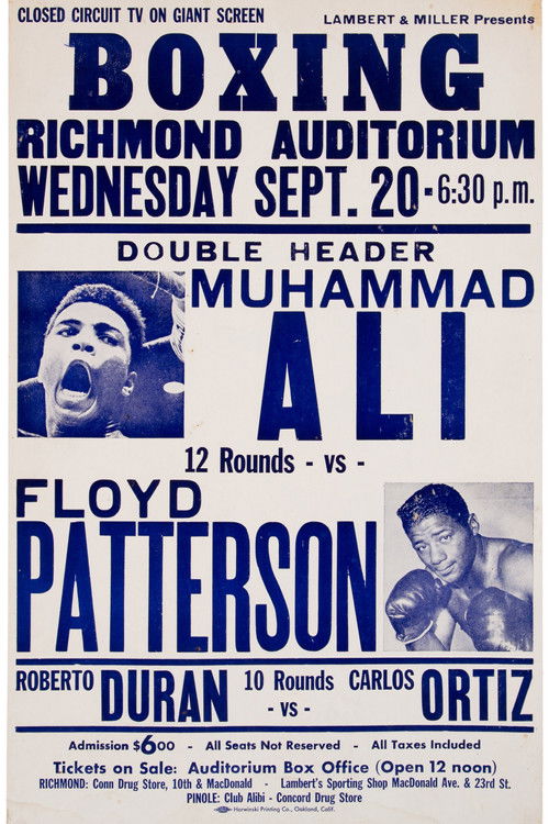 Muhammad Ali vs. Floyd Patterson I (1965) poster