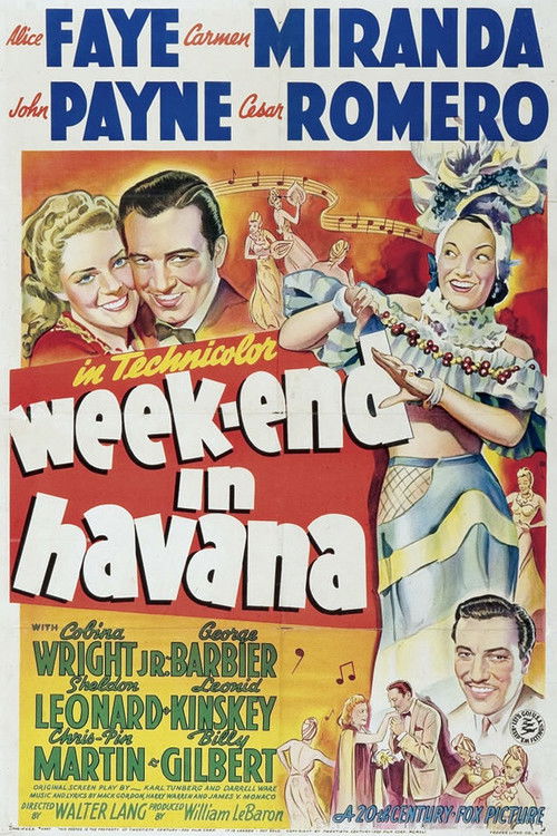 Week-End in Havana (1941) poster