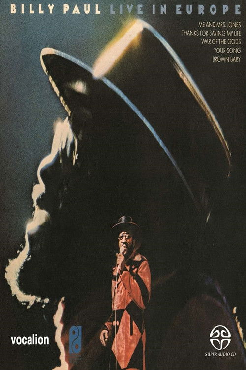 Billy Paul Live In Europe (1974) poster