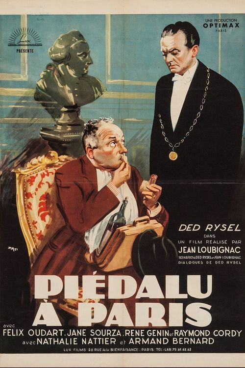 Piédalu à Paris (1951) poster