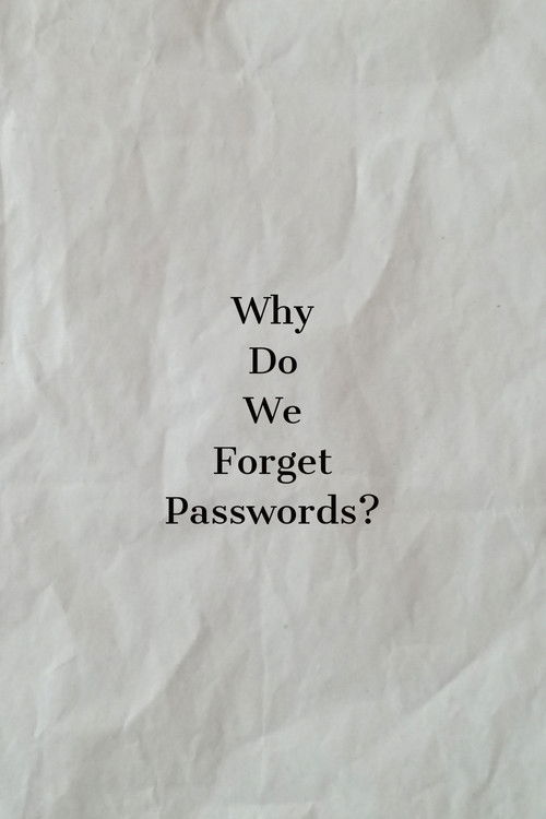 Why Do We Forget Passwords? (2023) poster