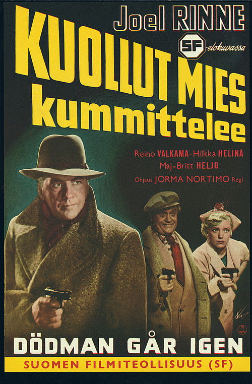 Kuollut mies kummittelee (1952) poster